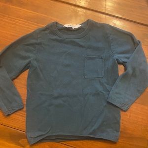 Blue green crew neck sweater from h & m